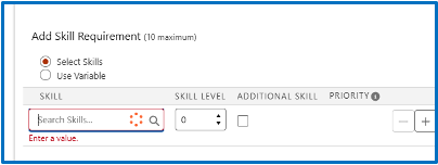 Add Skill Requirement