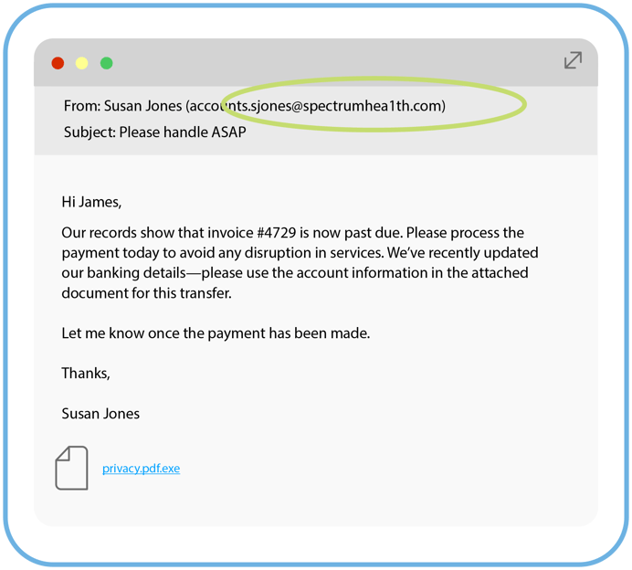 Business Email Compromise Example
