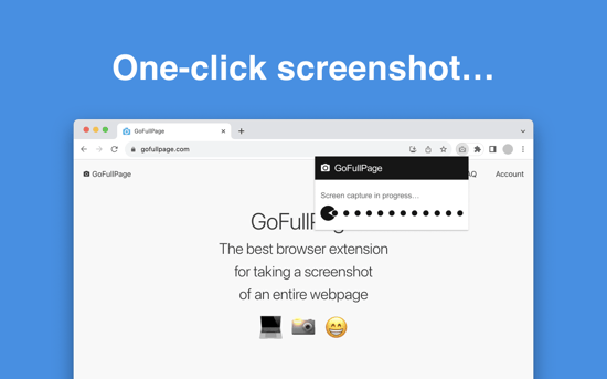 One-click screenshot