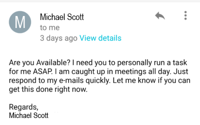 Crafty spear phishing email pretends to be company CEO asking for assistance