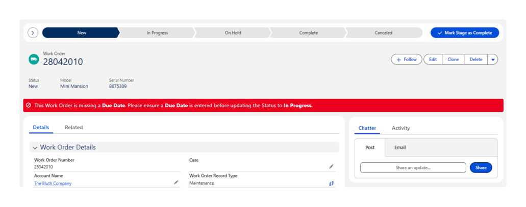 Validation Rule-The Component